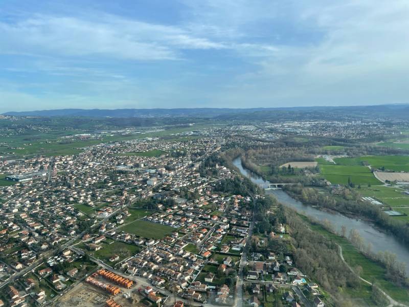 Saint-Étienne vue du ciel